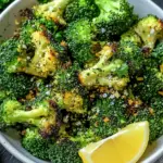 Bestes Airfryer Brokkoli mit Knoblauch und Zitrone