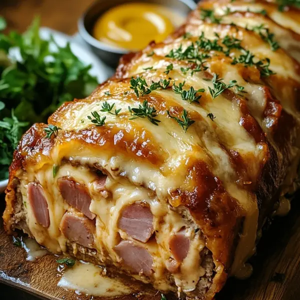Hähnchen-Cordon-Bleu-Hackbraten