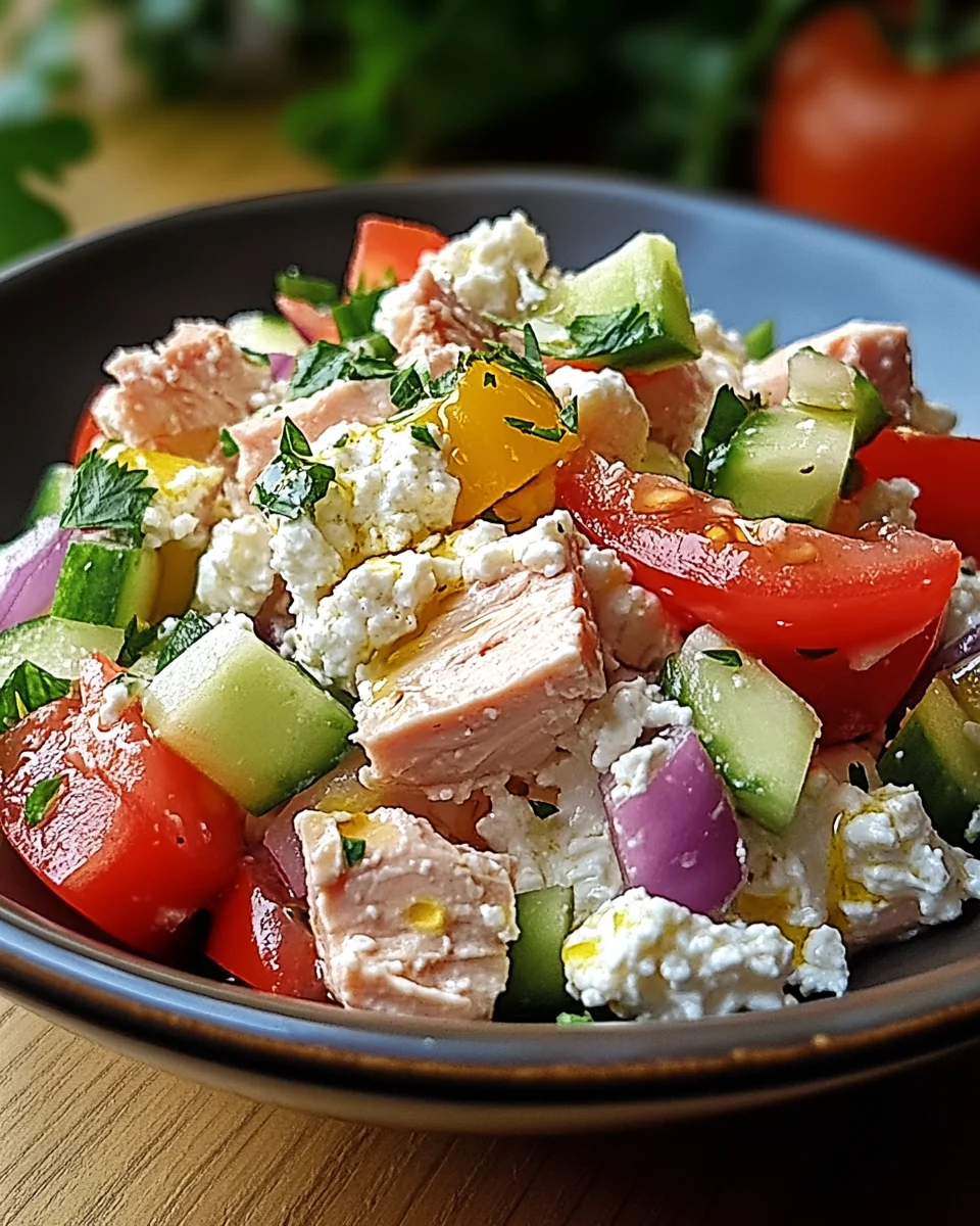 Thunfisch-H&uuml;ttenk&auml;se-Salat
