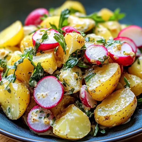 Kartoffelsalat mit Radieschen