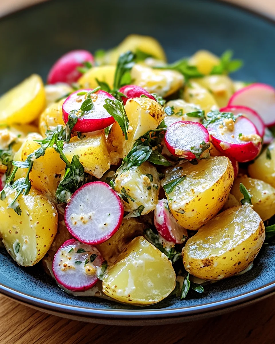 Kartoffelsalat mit Radieschen