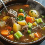 Gem&uuml;se Rindfleisch Suppe