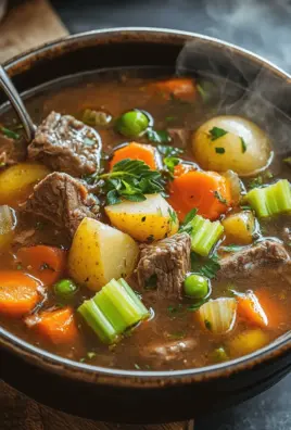 Gemüse Rindfleisch Suppe