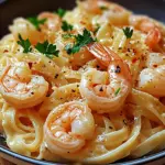 Knoblauch-Butter-Shrimp Pasta