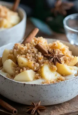 Bratapfel-Crumble auf Zimtcreme
