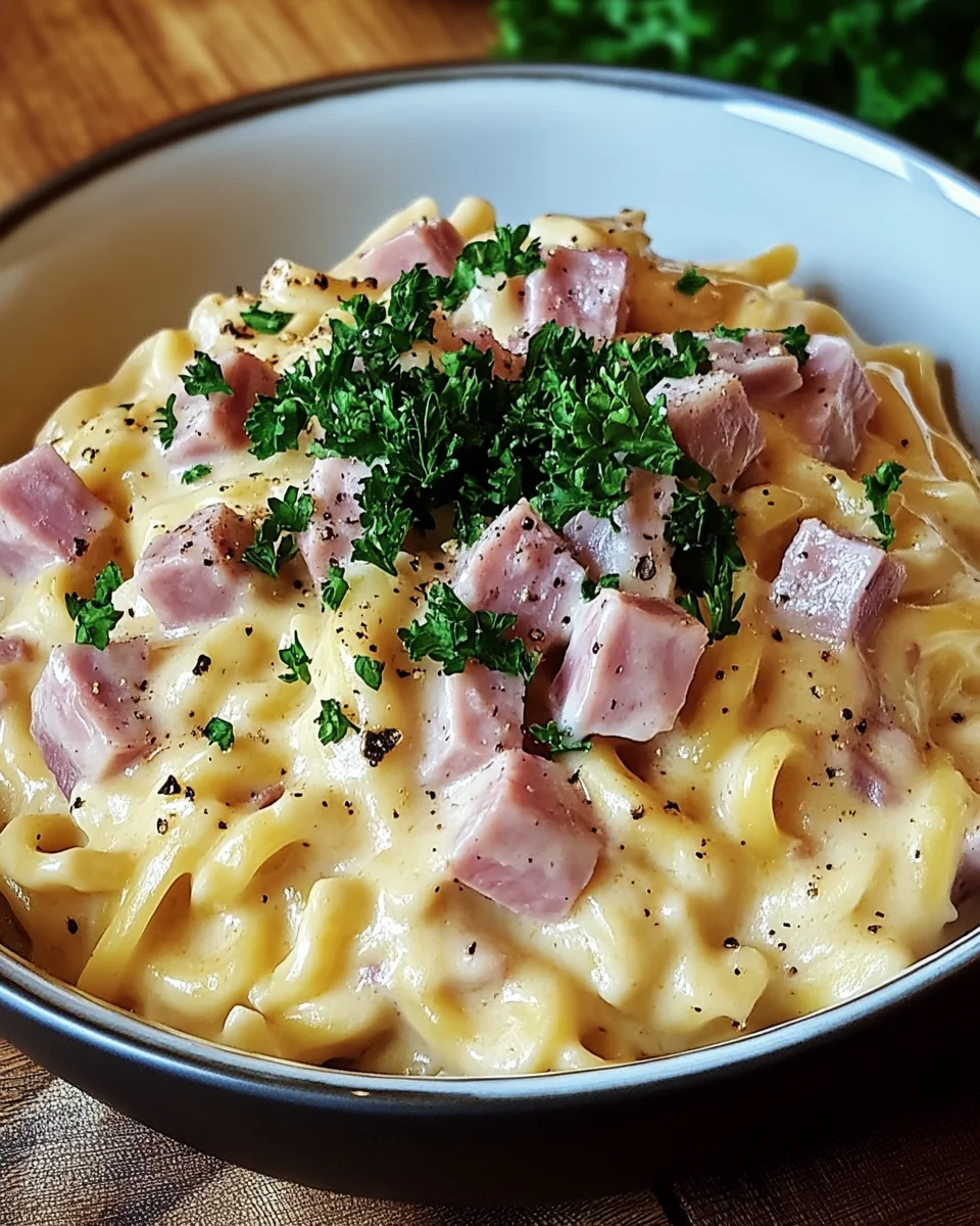 K&auml;se-Schinken-Sahne Sp&auml;tzle