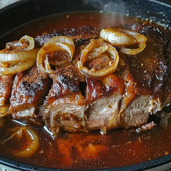 Räuberbraten Rezept, schmort im Ofen einfach vor sich hin!