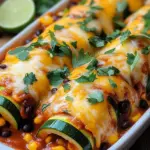 Zucchini Enchilada Roll-Ups