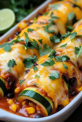 Zucchini Enchilada Roll-Ups