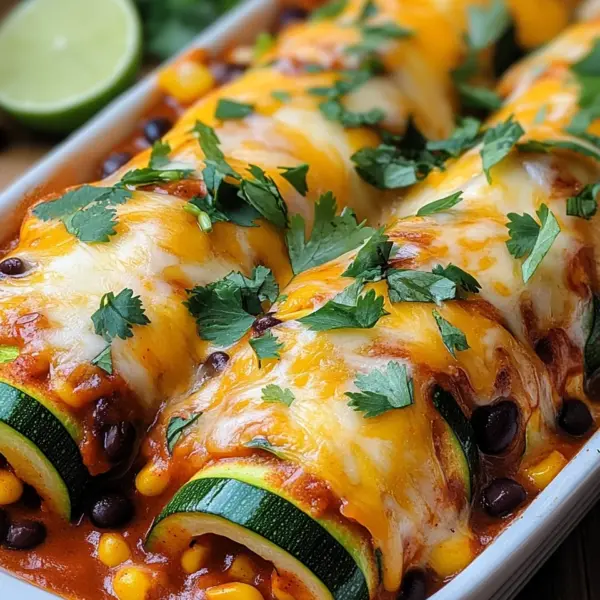 Zucchini Enchilada Roll-Ups