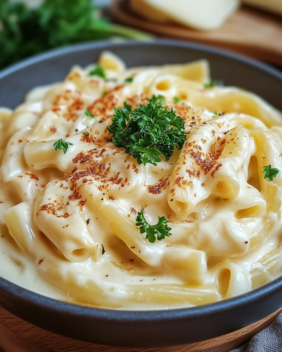 Nudeln in K&auml;se Sahne So&szlig;e