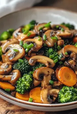 15-Minuten-Pfanne mit Champignons, Brokkoli und Karotten 24 15-Minuten-Pfanne mit Champignons, Brokkoli und Karotten