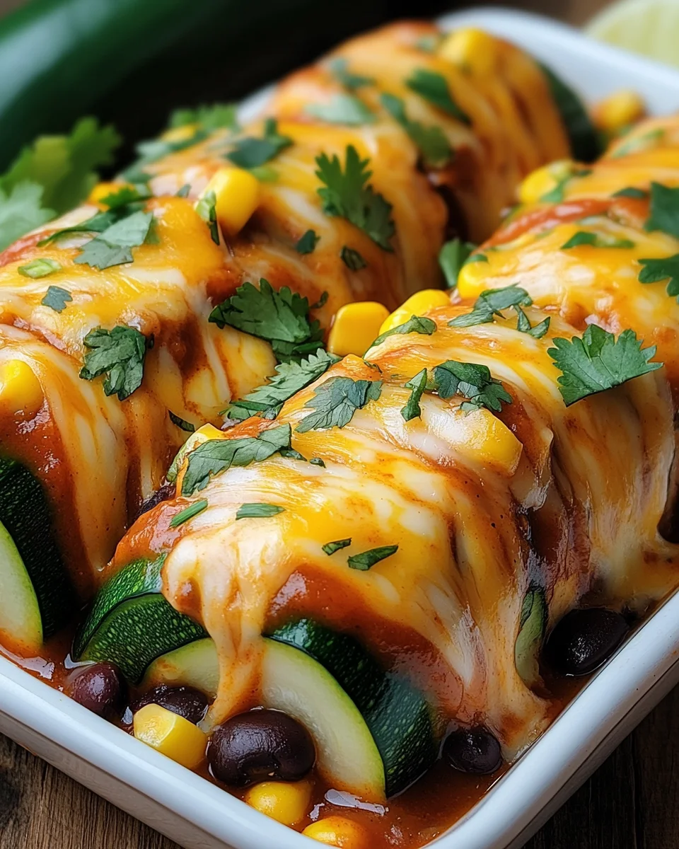 Zucchini Enchilada Roll-Ups 17 Zucchini