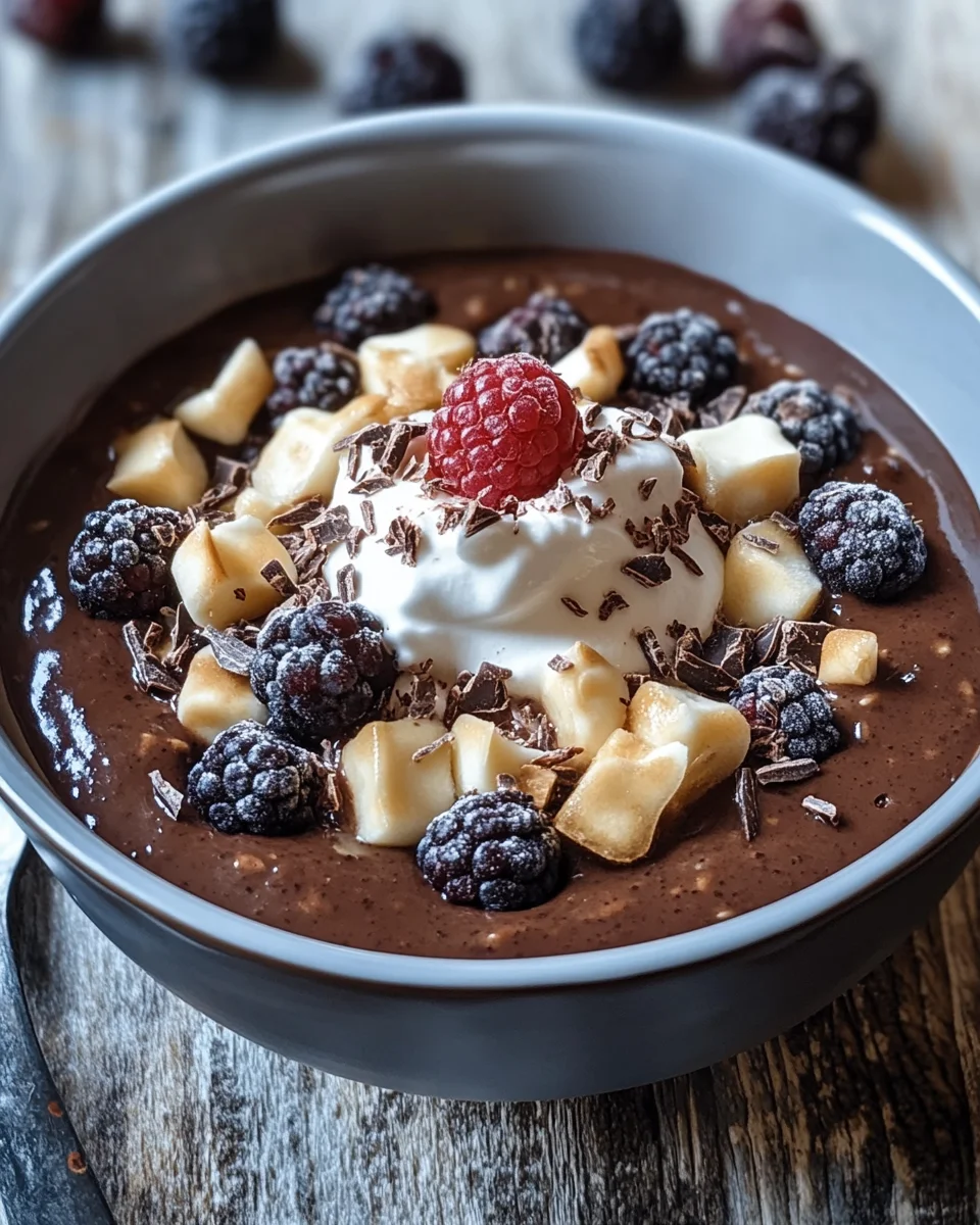 Cremiger Schokoladenpuddingbrei 20 Cremiger