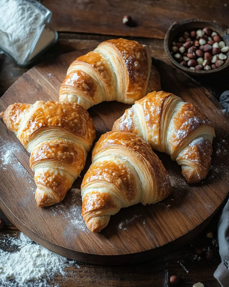 Nusshörnchen - Hefehörnchen mit Nussfüllung 22 Nusshörnchen
