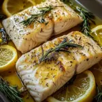 Ofenfisch mit Kr&auml;utern und Zitronen