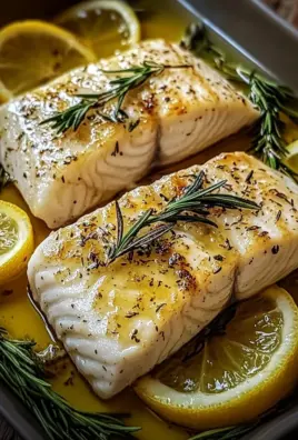 Ofenfisch mit Kräutern und Zitronen