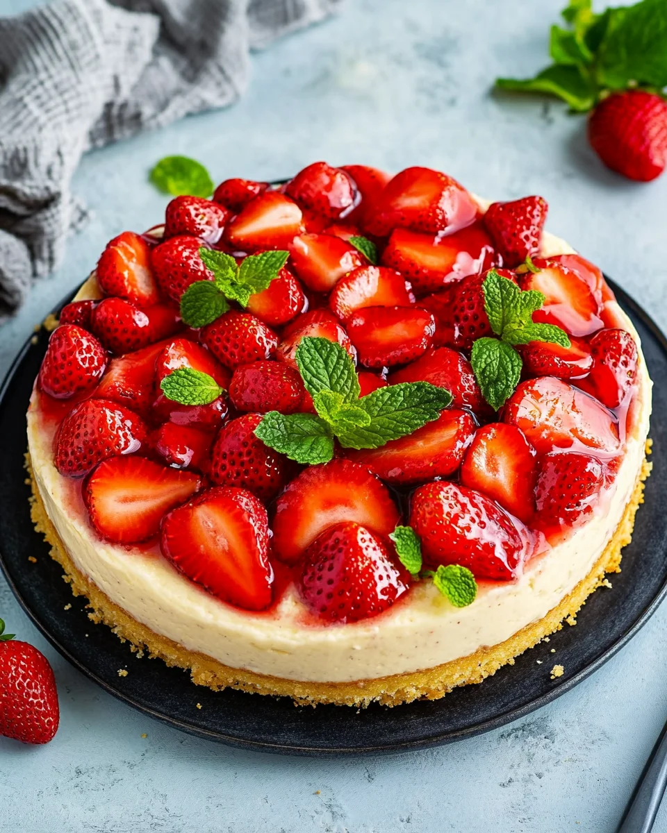 Omas Erdbeerkuchen mit Pudding 24 Omas