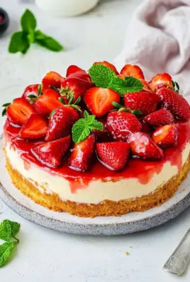 Omas Erdbeerkuchen mit Pudding