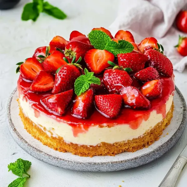 Omas Erdbeerkuchen mit Pudding