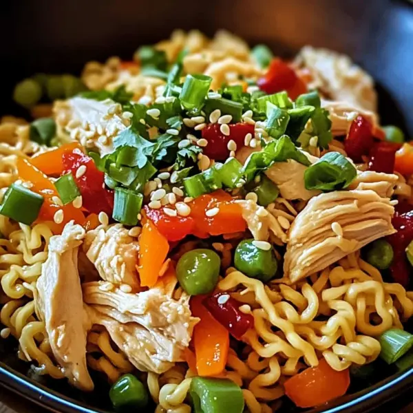 Ramen-Chinesischer Hähnchensalat