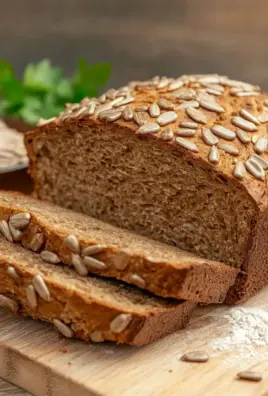 Roggenvollkornbrot mit Sonnenblumenkernen