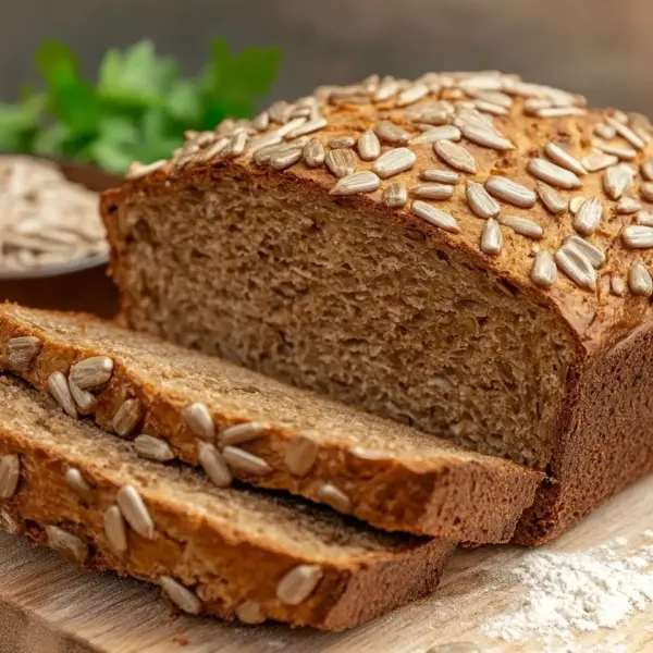 Roggenvollkornbrot mit Sonnenblumenkernen