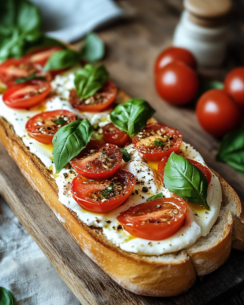Schnelles Tomaten-Mozzarella-Baguette