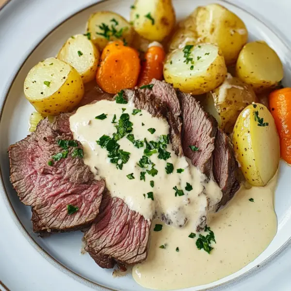 Tafelspitz mit Meerrettichsoße