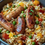Wurst Reis Pfanne