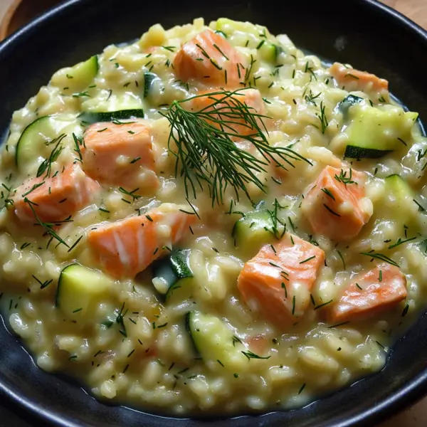 Zucchini-Lachs-Risotto