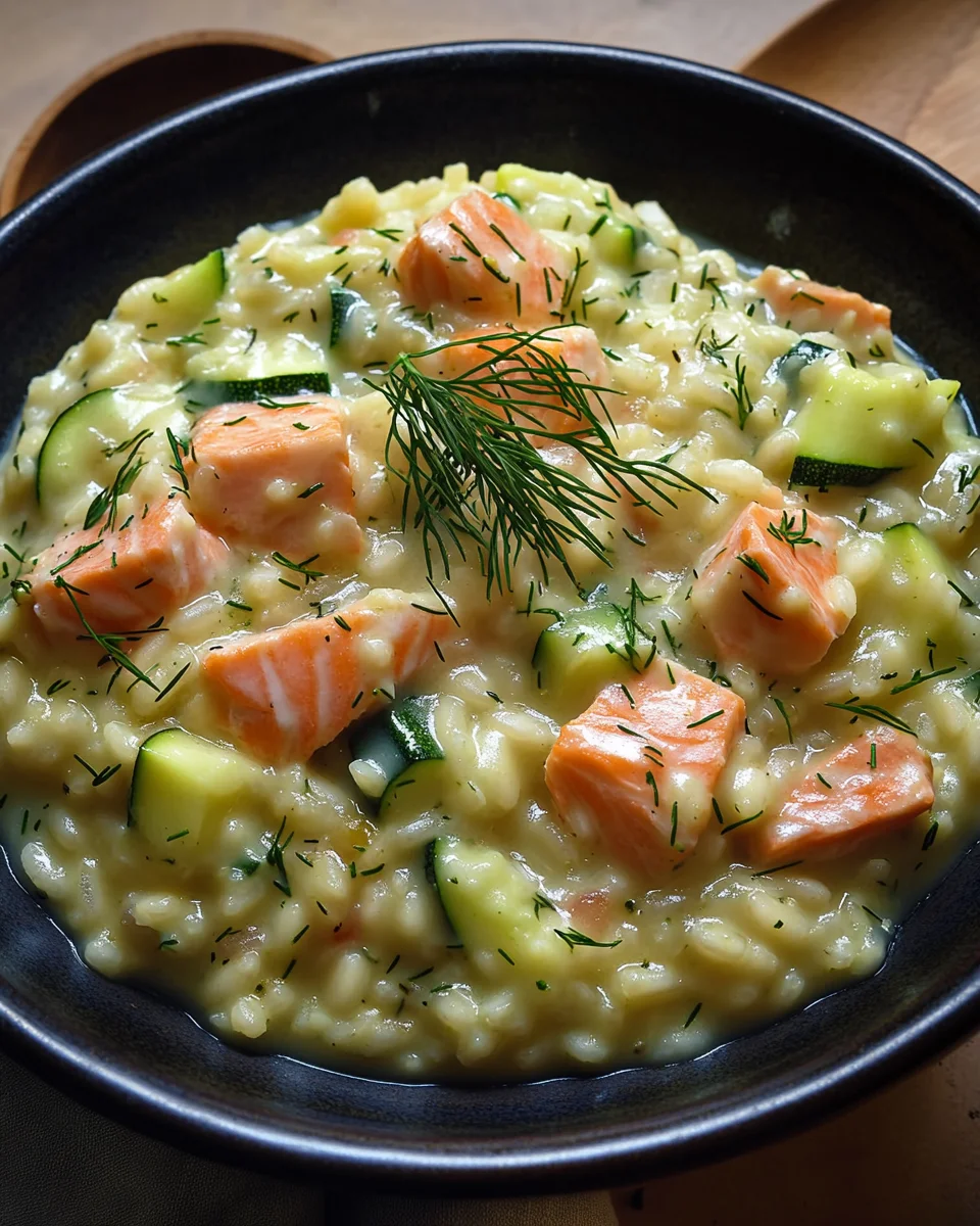 Zucchini-Lachs-Risotto