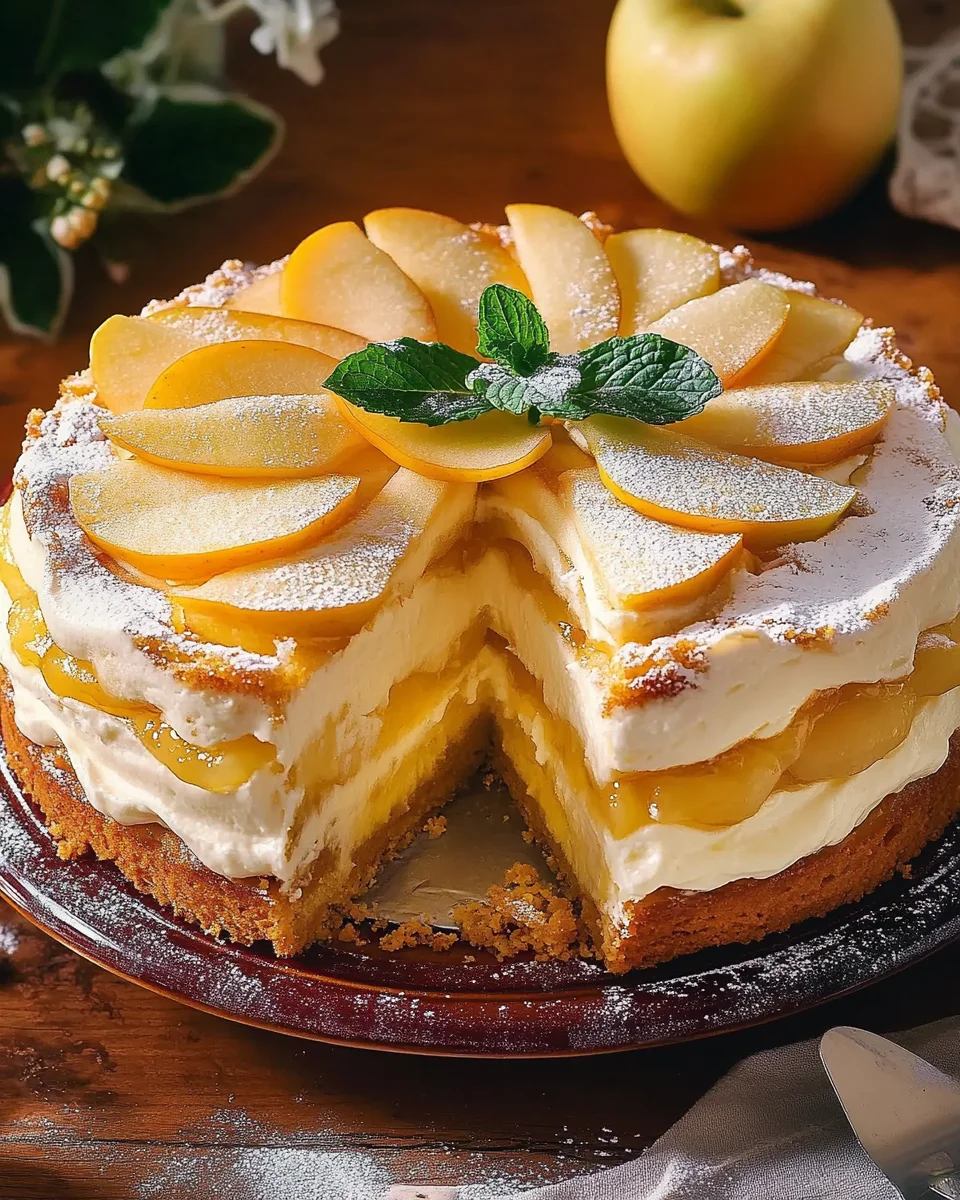 Apfeltorte mit Eierlikörcreme 22 Apfeltorte