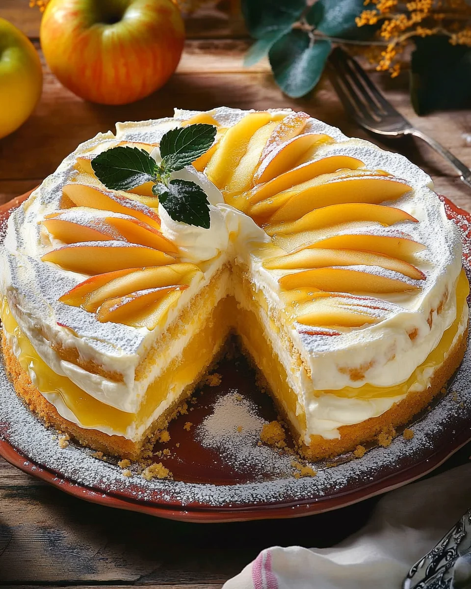 Apfeltorte mit Eierlikörcreme 24 Apfeltorte mit Eierlikörcreme