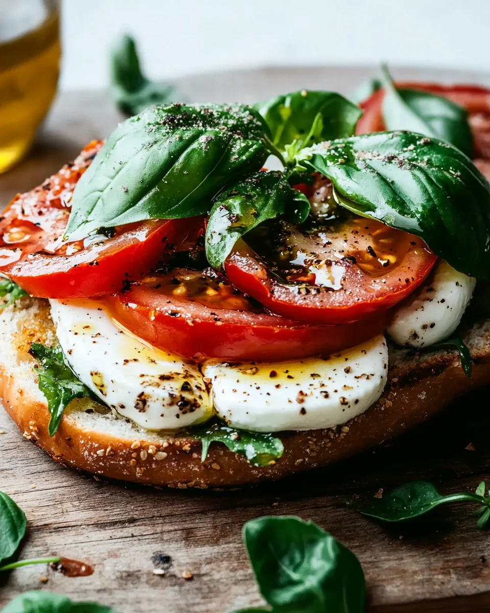Bagel mit Tomate und Mozzarella