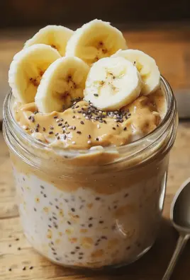 Bananen-Erdnussbutter Overnight Oats 22 Bananen-Erdnussbutter Overnight Oats