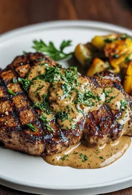 Blumenkohlsteak mit Pfefferrahmsauce