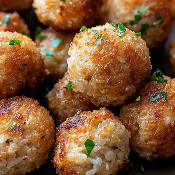 Crispy Rice Meatballs from the Air Fryer