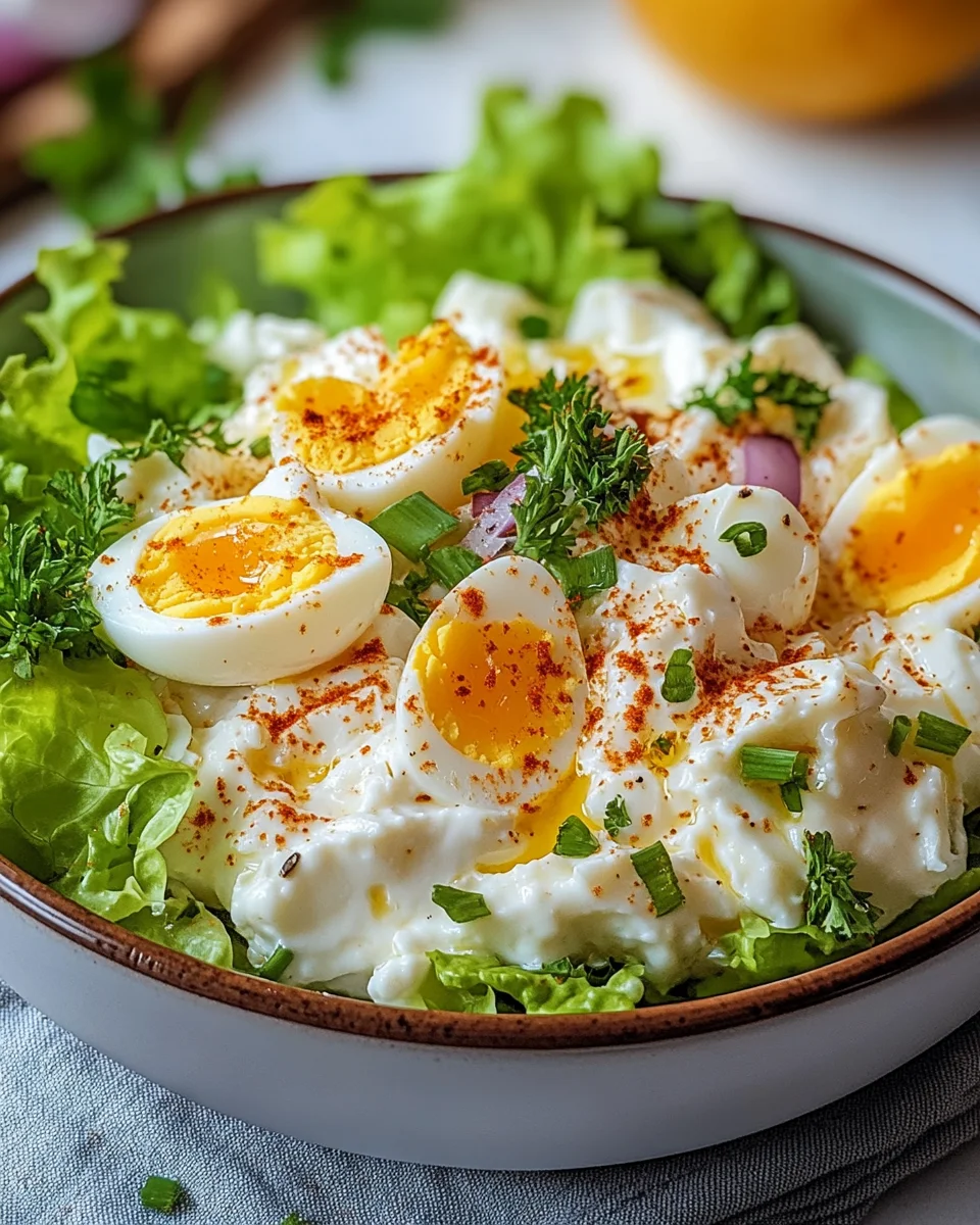 Eiersalat mit Joghurt