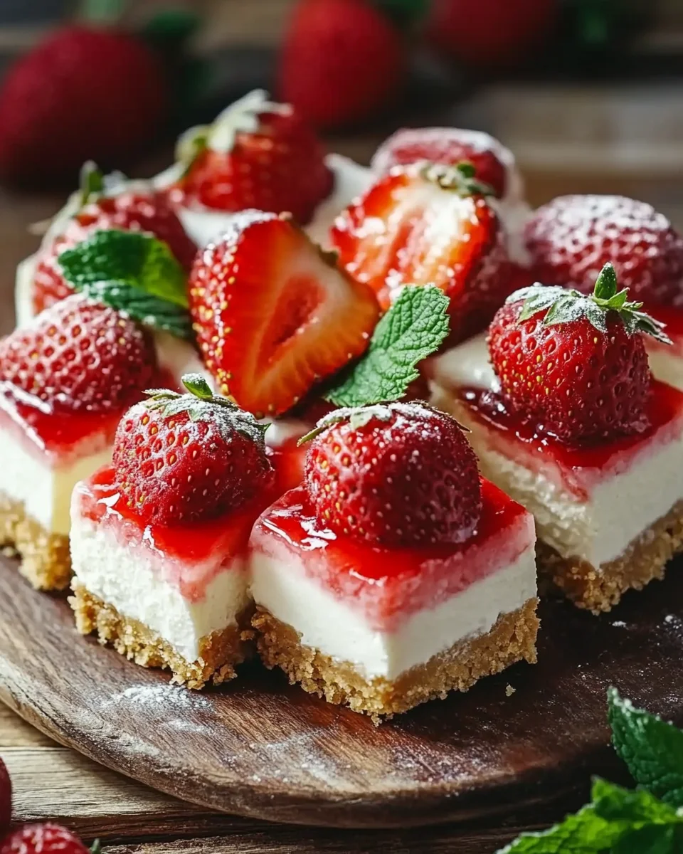 Erdbeer-Cheesecake-Häppchen