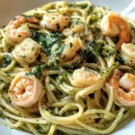 Garnelen Pasta mit Kr&auml;uterbutter und Knoblauch