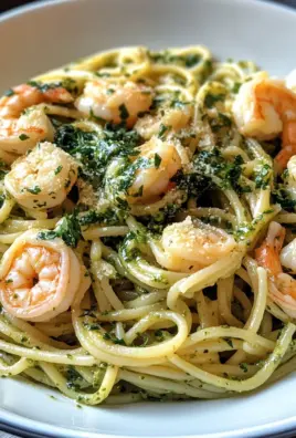 Garnelen Pasta mit Kräuterbutter und Knoblauch