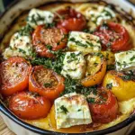 Griechischer Feta Auflauf mit Tomaten