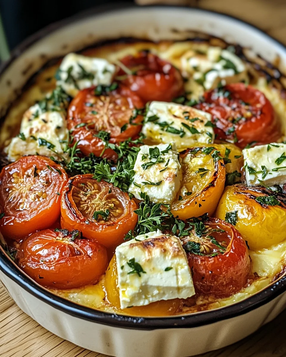 Griechischer Feta Auflauf mit Tomaten