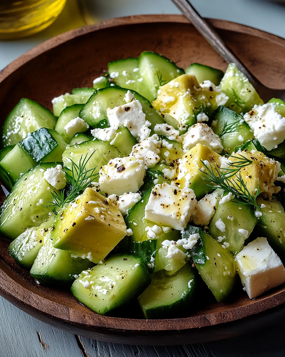 Gurken-Avocado-Salat mit Feta 19 Gurken-Avocado-Salat