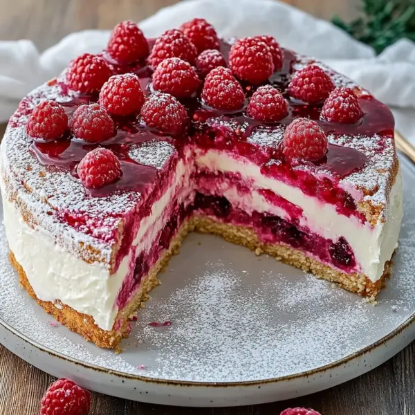 Himbeer-Frischkäse-Mascarpone-Torte
