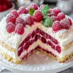 Himbeer-Raffaello-Torte ohne Gelatine