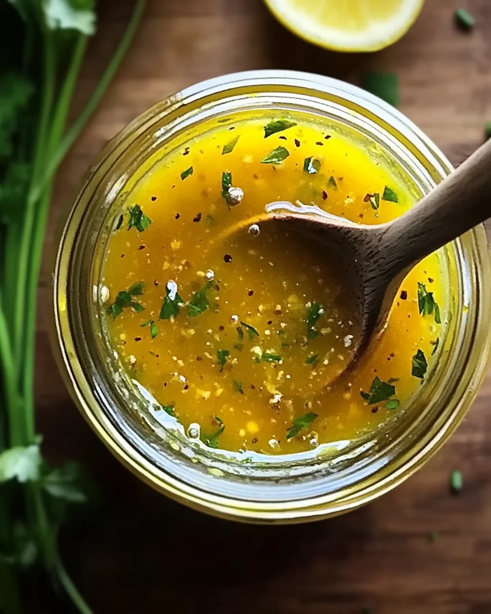 Honig-Senf-Zitronen-Vinaigrette