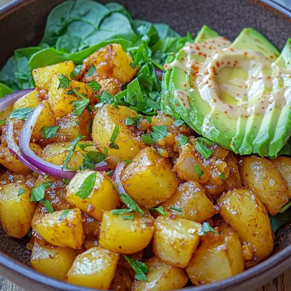 Kartoffel-Bowl mit Kichererbsen