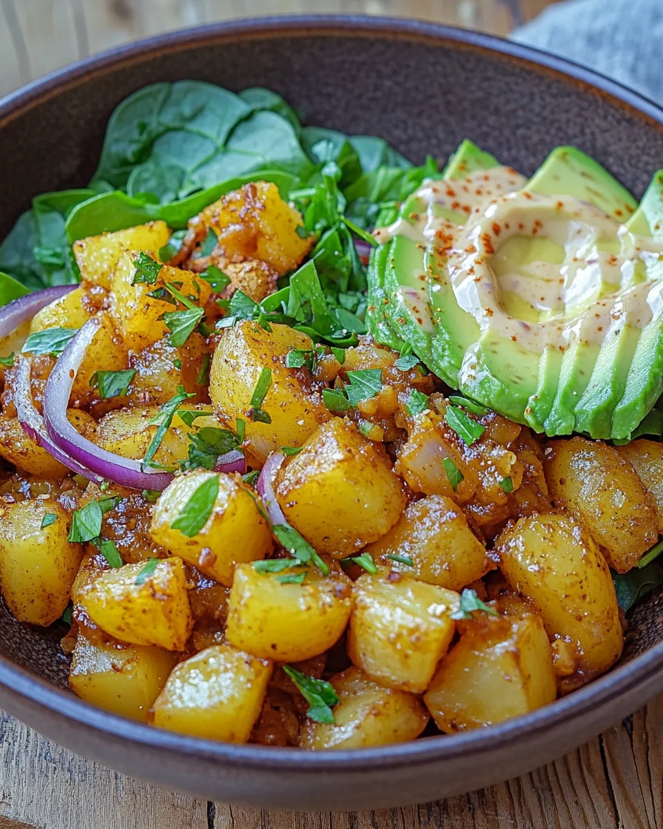 Kartoffel-Bowl mit Kichererbsen